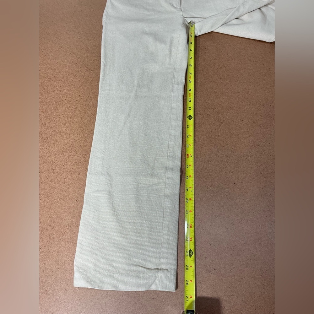 Parker Women's Cream Straight Leg Pants - Picture 7 of 9